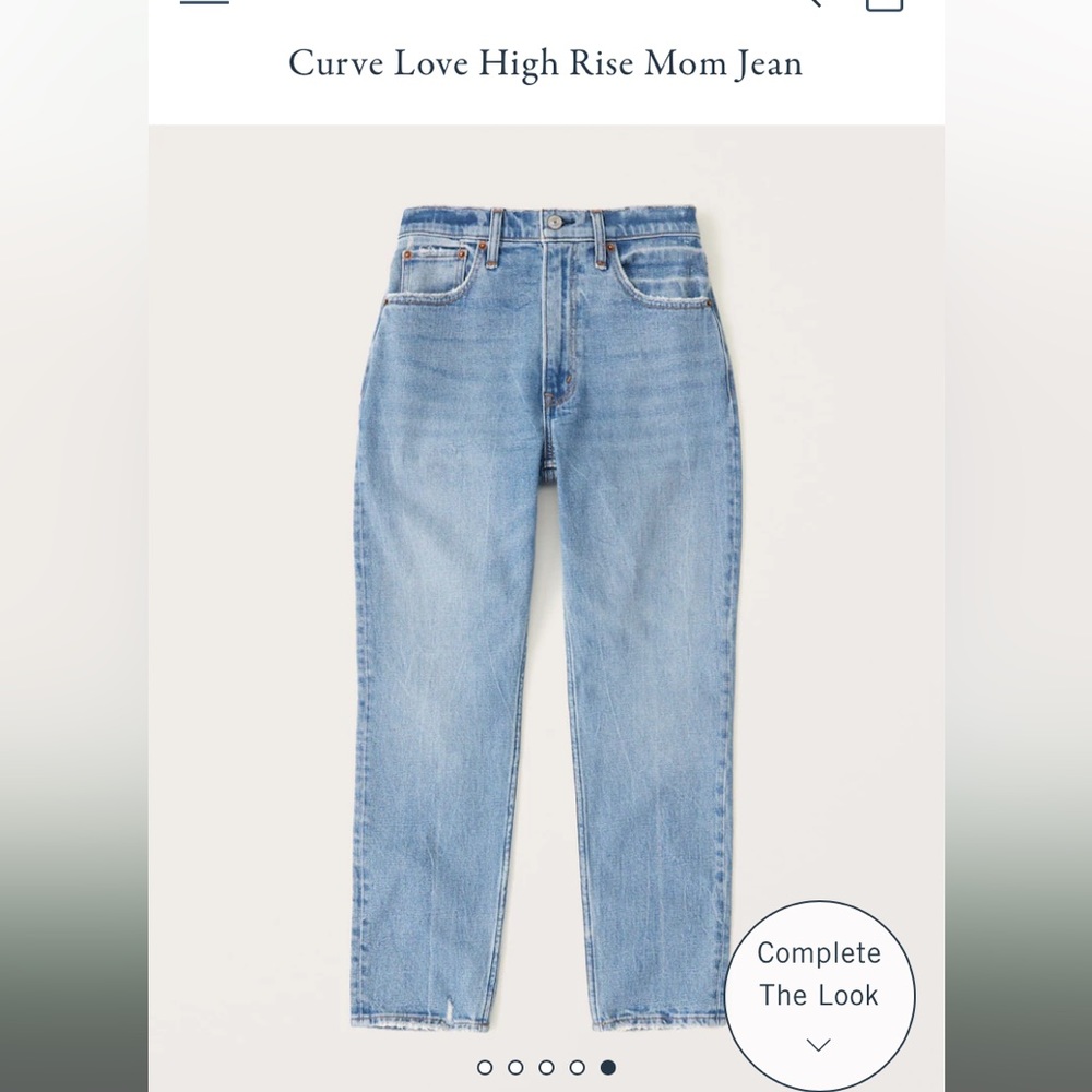 Abercrombie Curve Love High Rose Mom Jean- 32/14